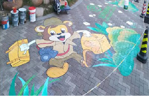 青阳夏季画地面彩绘会遇到的问题