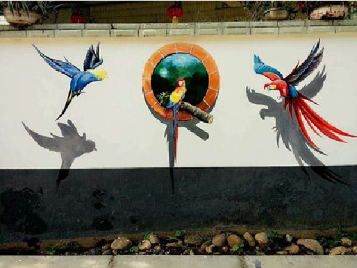 青阳视觉错位-3D墙绘设计