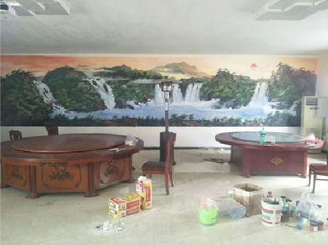 青阳墙绘-写实风景