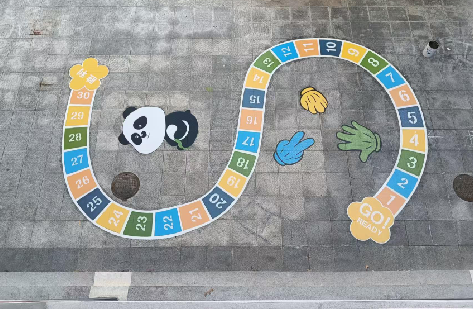 青阳地面游戏彩绘