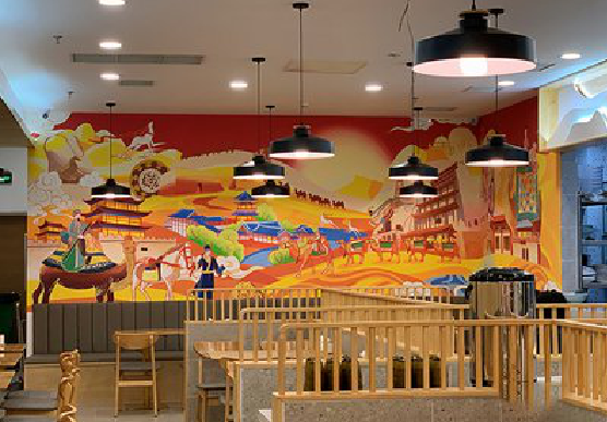 青阳商业空间彩绘介绍。